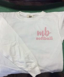 Mountain Brook Sporting Goods APPAREL Spartan Pride White Softball L/S
