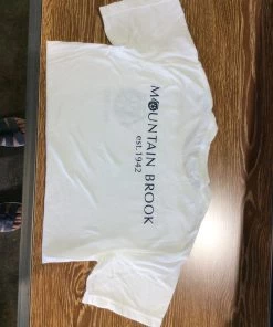 APPAREL Mtn Brook White Comfort Colors T Shirt With Navy Mill And Est. 1942