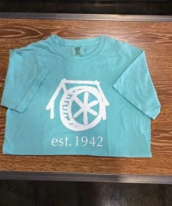 Mountain Brook Sporting Goods Mtn Brook Aqua Comfort Colors T-Shirt With Old Mil And "est.1942" APPAREL