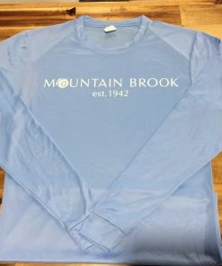 Paragon APPAREL Mtn Brook Powder Blue L/S T-Shirt, Mountain Brook Est. 1942