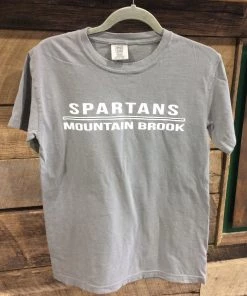 Mountain Brook Sporting Goods APPAREL Comfort Colors Spartans Mountain Brook T-Shirt Grey