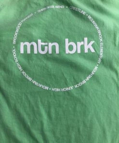 Mountain Brook Sporting Goods MB Crest S/S Adult Comfort Color Pocket Tee/Lime Green APPAREL
