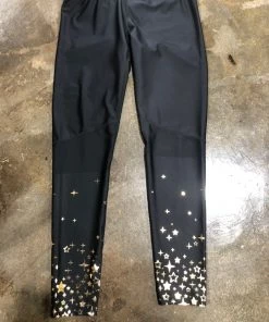 APPAREL Terez Legging W/Foil Gold Stars At Bottom