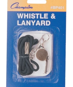 Champion Sports FOOTBALL Whistle (Lanyard And Whistle)