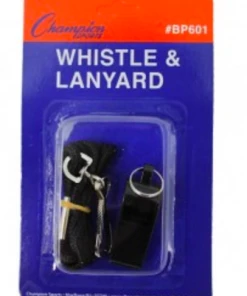 Champion Sports FOOTBALL Whistle (Lanyard And Whistle)