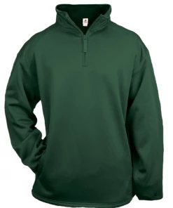 Badger Quarter Zip Pullover- Black