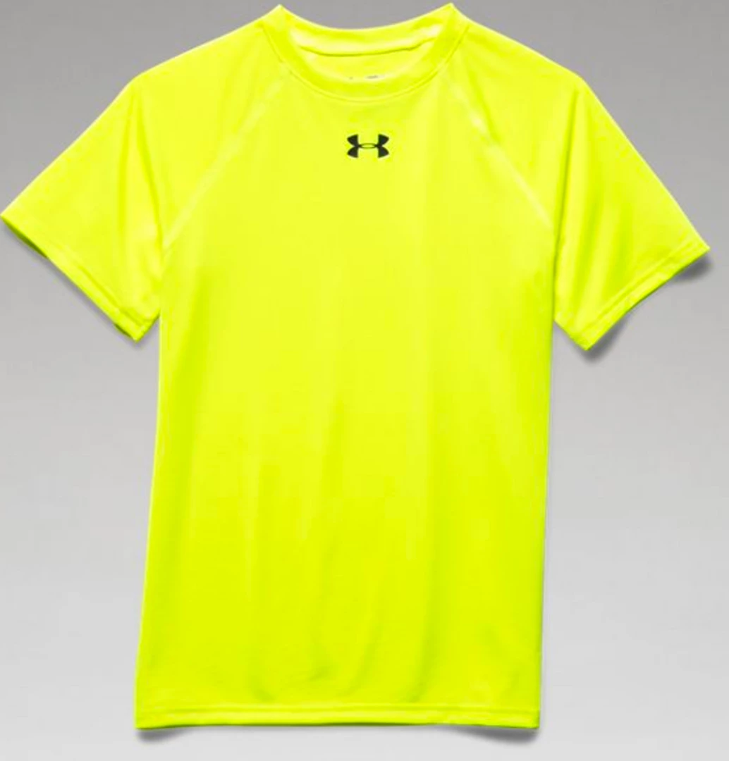APPAREL Under Armour Boys Locker Tee Short Sleeve-Hi Vis Yellow 1 APPAREL Under Armour Boys Locker Tee Short Sleeve-Hi Vis Yellow