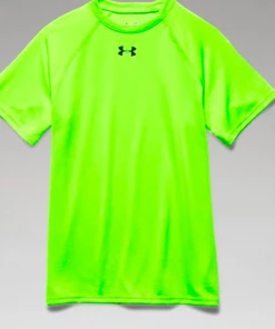 Under Armour Boys Locker Tee Short Sleeve-Hi Vis GREEN
