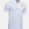 APPAREL Under Armour Youth Performance Polo- White