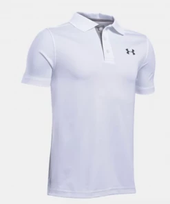 APPAREL Under Armour Youth Performance Polo- White