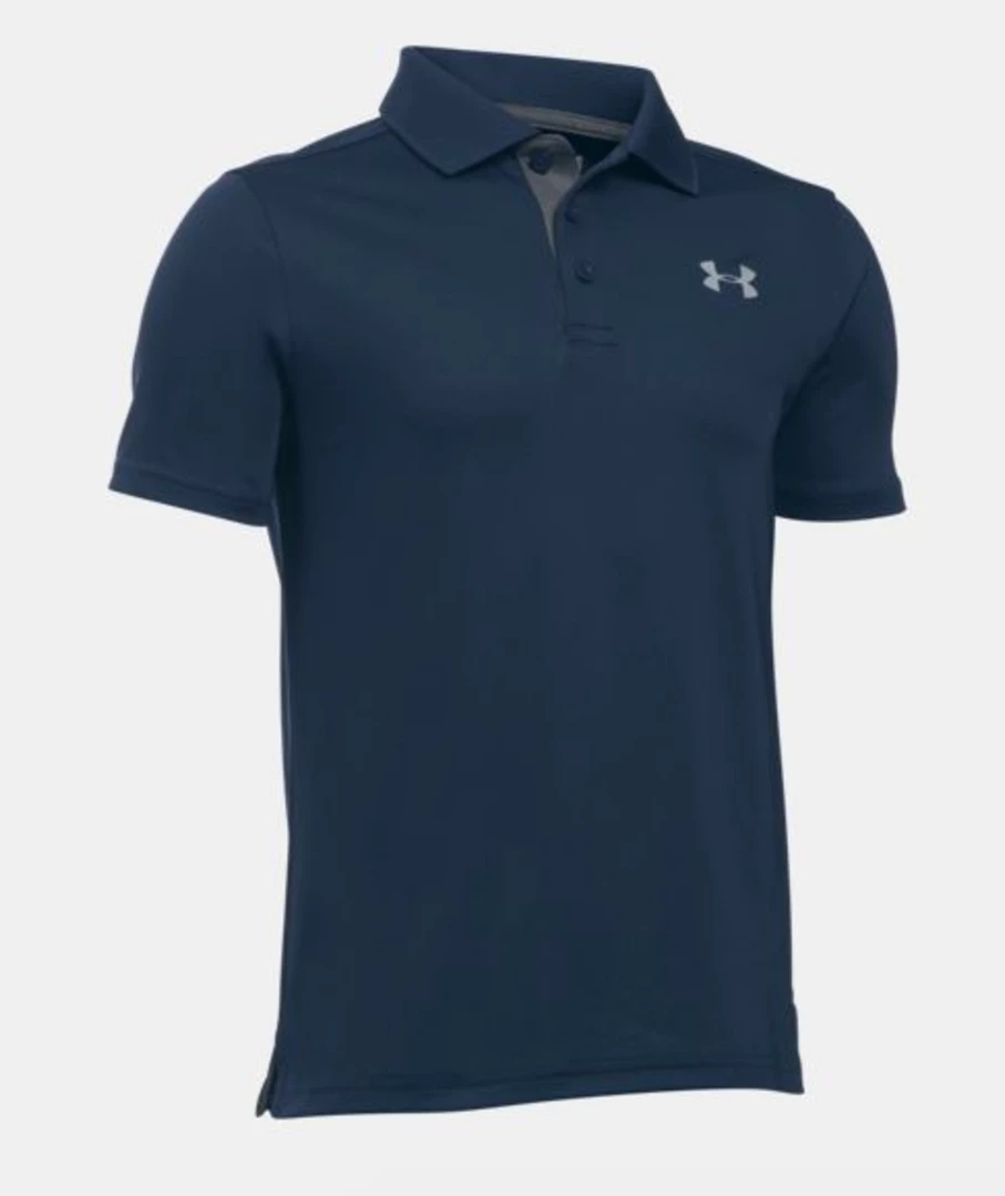 Under Armour Youth Performance Polo- Navy 1 Under Armour Youth Performance Polo- Navy