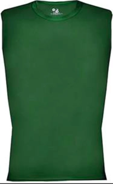 Badger Pro Compression Sleeveless Shirt Forest Green 1 Badger Pro Compression Sleeveless Shirt Forest Green