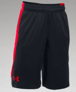 Under Armour Boys Eliminator Shorts-Black/Red BASKETBALL
