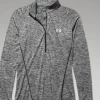 Under Armour UA Womens Tech 1/2 Zip-Twist- HEATHERED BLACK