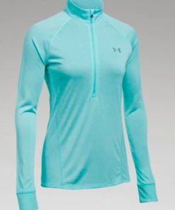 Under Armour UA Womens Tech 1/2 Zip-Twist-HEATHERED ROYAL
