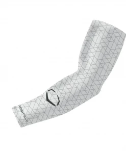 Evoshield Evocharge Compression Arm Sleeve- White BASEBALL / SOFTBALL