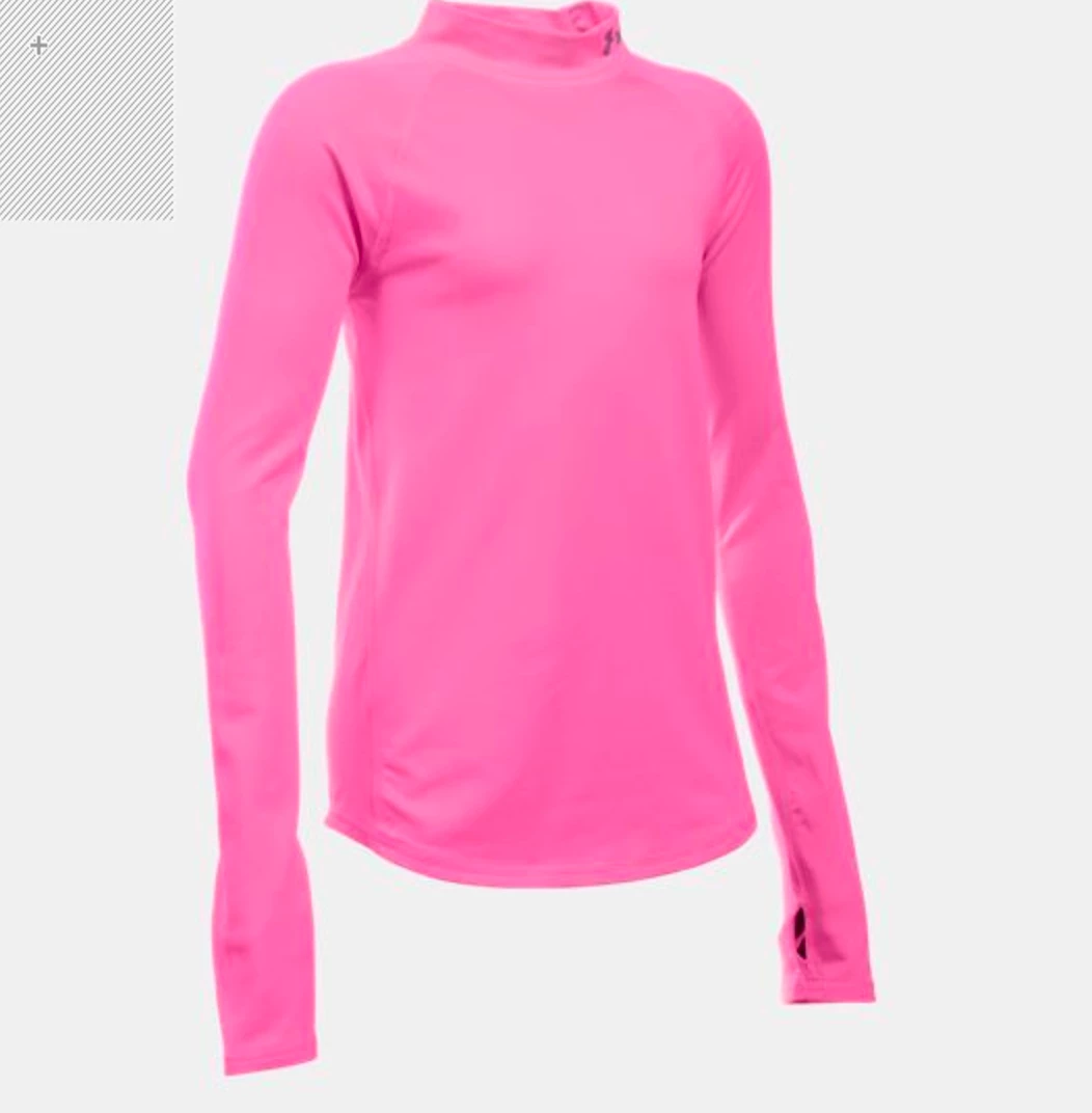 Under Armour SOCCER UA Girls ColdGear Mock - Pink Punk 1 Under Armour SOCCER UA Girls ColdGear Mock - Pink Punk