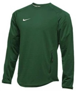 Nike Men's Hybrid BP Crew Pullover- Green