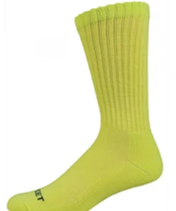 ACCESSORIES Pro Feet Neon Crew Socks - Safety Yellow