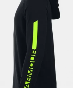 Under Armour Under Amour Youth Waffle Hoody - Black/Volt APPAREL