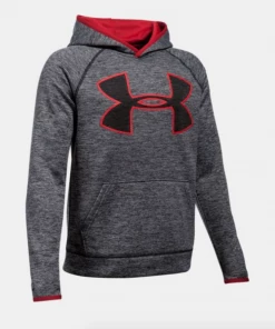 Under Armour Under Amour Youth Armour Fleece Twist Hoody - Black/Red