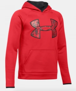 YOUTH APPAREL Under Armour Youth Big Logo Hoodie - Red