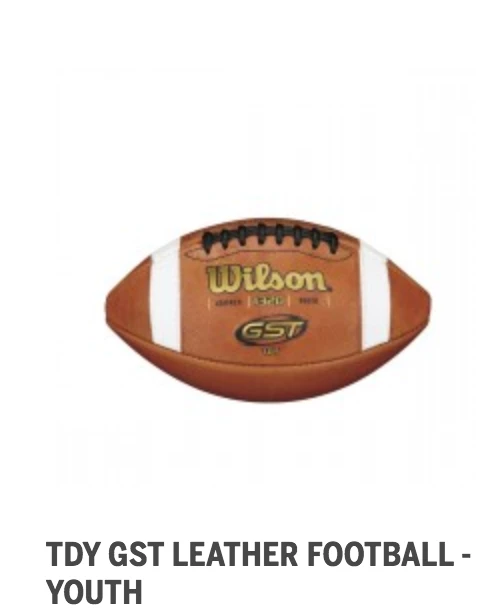 Wilson Sporting Goods Wilson GST Leather Football 3 Wilson Sporting Goods Wilson GST Leather Football