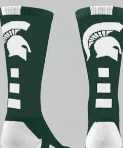 TCK SPORTS TCK Spartan Crew Sock - GREEN/WHITE