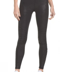 HPE Clothing Corporation HPE High Waist Moto Leggings Black APPAREL