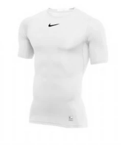 FOOTBALL Nike Men's Pro Short Sleeve Compression Top - White
