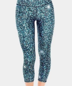 APPAREL Women's Terez Performance Capri Leggings - Glitter Night Skies