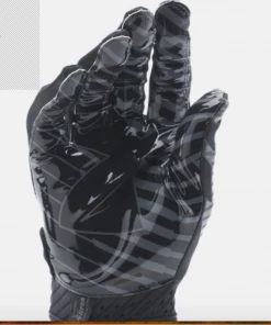Under Armour Spotlight Football Gloves-Black