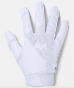 Under Armour Spotlight Football Gloves-White