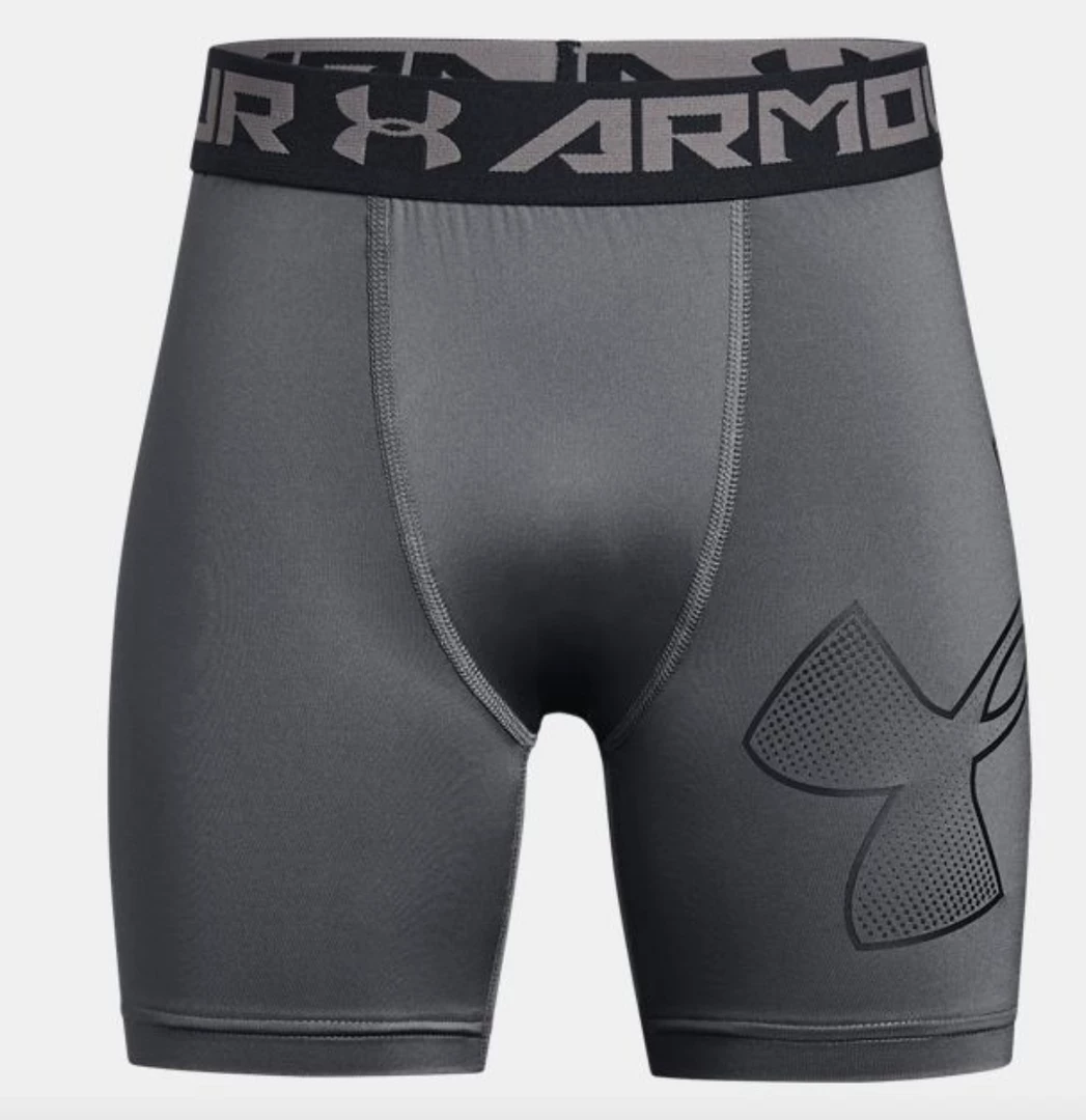 Under Armour Boys HeatGear® Armour Mid- Grey 1 Under Armour Boys HeatGear® Armour Mid- Grey