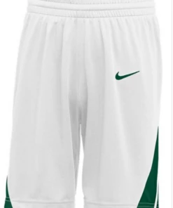 Nike Youth White/green Basketball Shorts