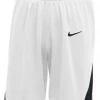 Nike Mens White/black Basketball Shorts
