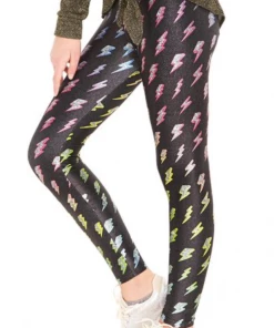 YOUTH APPAREL Terez Youth Glitter Lightning Leggings