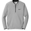 APPAREL Nike Grey-Three Quarter Zip THRM-FIT FLC