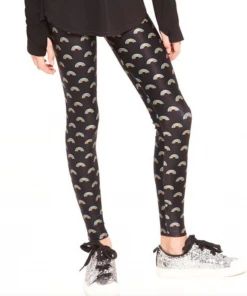 Terez Neon Rainbow Youth Leggings YOUTH APPAREL
