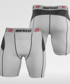 Marucci Mens White Sliding Shorts BASEBALL / SOFTBALL