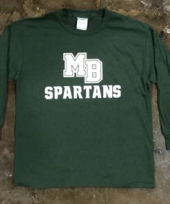 Mountain Brook Sporting Goods Spartan Pride Youth L/S Forest Green Tshirt
